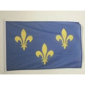 Bandera nautica de Ile-de-France 45x30cm - Compra/Venta Banderas naúticas de Isla de Francia 30 x 45 cm con anillos