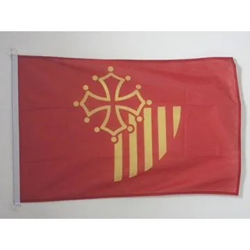 PAVILLON NAUTIQUE LANGUEDOC-ROUSSILLON 45x30cm - DRAPEAU DE BATEAU LANGUEDOCIEN - FRANCE 30 x 45 cm