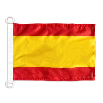 Pavillon nautique Espagne sans armoiries 45x30 cm Anneaux Plastiques
