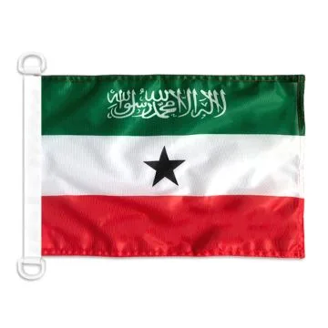 Pavillon nautique Somaliland 45x30 cm Anneaux Plastiques