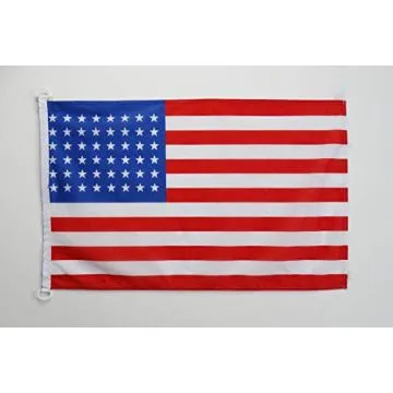 Pavillon nautique USA 48 étoiles 45x30cm - Drapeau de bateau américain - Etats-Unis 30 x 45 cm