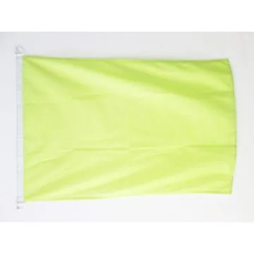 PAVILLON NAUTIQUE UNICOLORE JAUNE 45x30cm - DRAPEAU DE BATEAU DE COULEUR JAUNE 30 x 45 cm