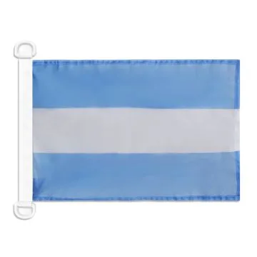 Pavillon nautique Pavillon Civil Argentine 45x30 cm Anneaux Plastiques