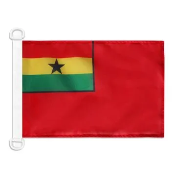 Pavillon nautique Pavillon Civil Ghana 45x30 cm Anneaux Plastiques