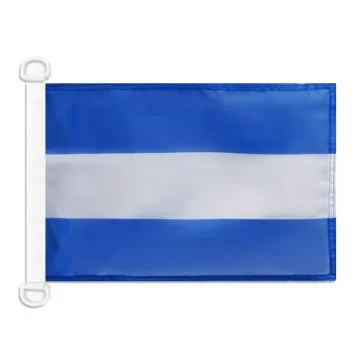Pavillon nautique Pavillon Civil Nicaragua 45x30 cm Anneaux Plastiques