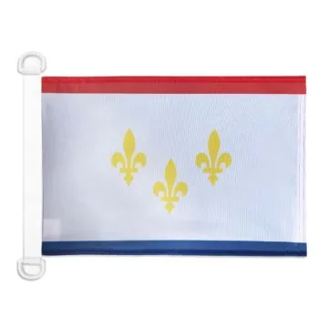 Pavillon nautique Nouvelle-Orléans 45x30 cm Anneaux Plastiques