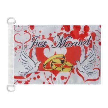 Pavillon nautique Juste Mariés 45x30 cm Anneaux Plastiques