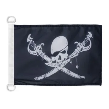Pavillon nautique Pirate Brethren of the Coast 45x30 cm Anneaux Plastiques