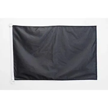 Pavillon nautique Unicolore Noir 45x30cm - Drapeau de bateau de couleur noire 30 x 45 cm