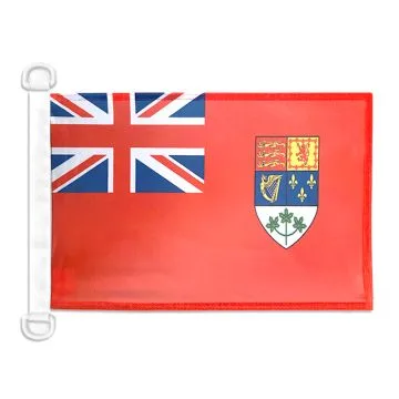 Pavillon nautique Canada WWII 45x30 cm Anneaux Plastiques