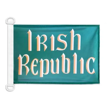 Pavillon nautique République d'Irlande 45x30 cm Anneaux Plastiques