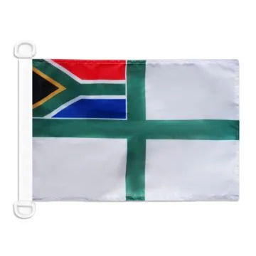 Pavillon nautique Pavillon de guerre Afrique du Sud 45x30 cm Anneaux Plastiques