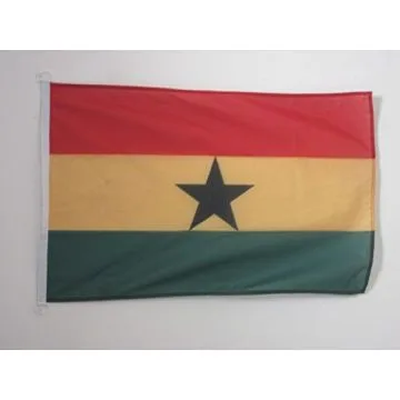 PAVILLON NAUTIQUE GHANA 45x30cm - DRAPEAU DE BATEAU GHANÍ?EN  30 x 45 cm