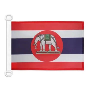 Pavillon nautique Pavillon de guerre Thaïlande 45x30 cm Anneaux Plastiques
