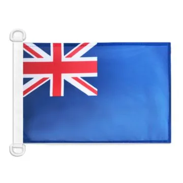 Pavillon nautique Blue Ensign britannique 45x30 cm Anneaux Plastiques