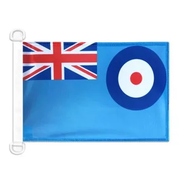 Pavillon nautique Royal Air Force britannique 45x30 cm Anneaux Plastiques