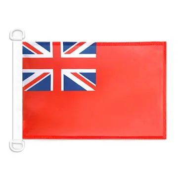 Pavillon nautique Royaume-Uni Red Ensign 45x30 cm Anneaux Plastiques
