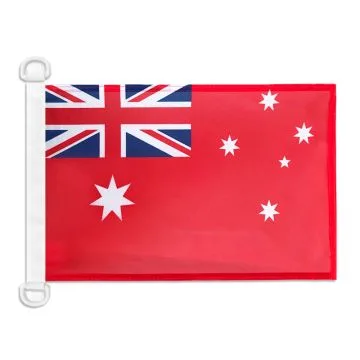 Pavillon nautique Australie Red Ensign 45x30 cm Anneaux Plastiques