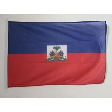 PAVILLON NAUTIQUE HAÏTI 45x30cm - DRAPEAU DE BATEAU HAÏTIEN 30 x 45 cm