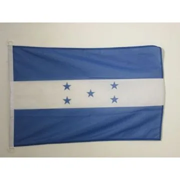 PAVILLON NAUTIQUE HONDURAS 45x30cm - DRAPEAU DE BATEAU HONDURIEN 30 x 45 cm