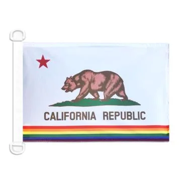 Pavillon nautique Californie Arc-En-Ciel 45x30 cm Anneaux Plastiques