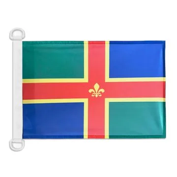 Pavillon nautique Comté de Lincolnshire 45x30 cm Anneaux Plastiques