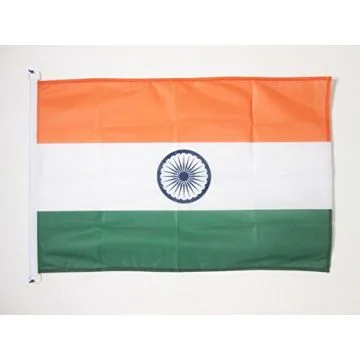 PAVILLON NAUTIQUE INDE 45x30cm - DRAPEAU DE BATEAU INDIEN 30 x 45 cm