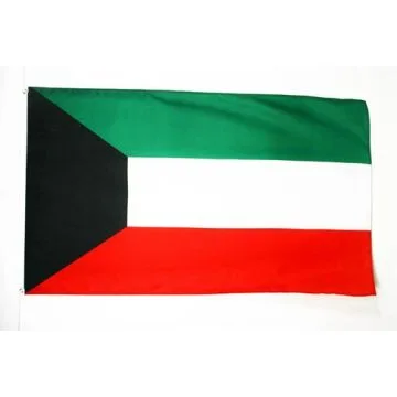 DRAPEAU KOWEÏT 150x90cm - DRAPEAU KOWEÏTIEN 90 x 150 cm Polyester léger
