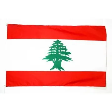 DRAPEAU LIBAN 150x90cm - DRAPEAU LIBANAIS 90 x 150 cm Polyester léger