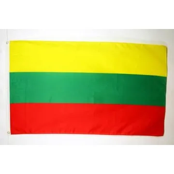 DRAPEAU LITUANIE 150x90cm - DRAPEAU LITUANIEN 90 x 150 cm Polyester léger