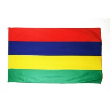 DRAPEAU MAURICE 150x90cm - DRAPEAU MAURICIEN 90 x 150 cm Polyester léger