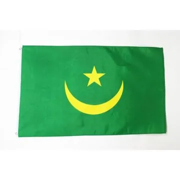 DRAPEAU MAURITANIE 150x90cm - DRAPEAU MAURITANIEN 90 x 150 cm Polyester léger