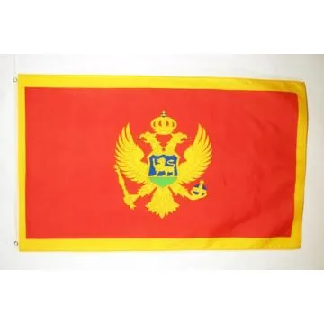 DRAPEAU MONTÉNÉGRO 150x90cm - DRAPEAU MONTÉNÉGRIN 90 x 150 cm Polyester léger