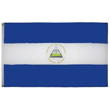 DRAPEAU NICARAGUA 150x90cm - DRAPEAU NICARAGUAYEN 90 x 150 cm Polyester léger