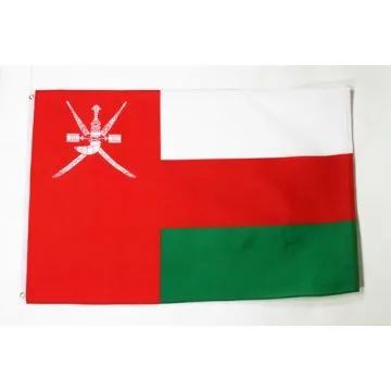 DRAPEAU OMAN 150x90cm - DRAPEAU OMANAIS 90 x 150 cm Polyester léger