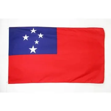DRAPEAU SAMOA 150x90cm - DRAPEAU SAMOAN  90 x 150 cm Polyester léger