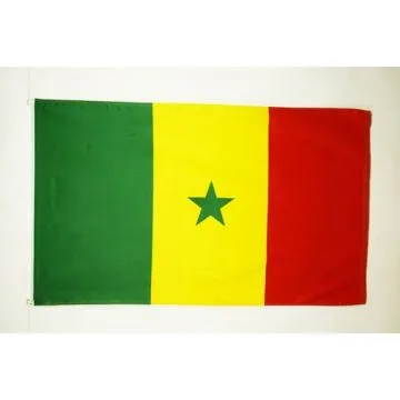 DRAPEAU SÉNÉGAL 150x90cm - DRAPEAU SÉNÉGALAIS 90 x 150 cm Polyester léger
