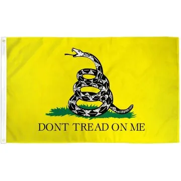 Gadsden Don't Tread On Me Flag 3' x 5' Light polyester grommets