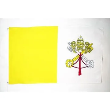 DRAPEAU VATICAN 150x90cm - DRAPEAU VATICAN 90 x 150 cm Polyester léger