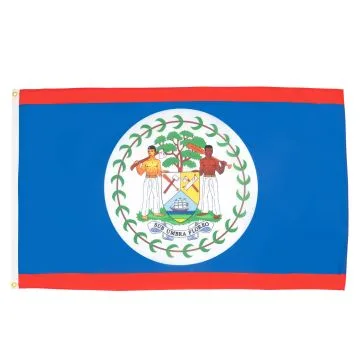 DRAPEAU BELIZE 150x90cm - DRAPEAU BÉLIZIEN 90 x 150 cm Polyester léger