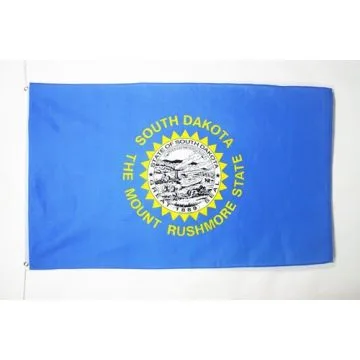 DRAPEAU DAKOTA DU SUD 150x90cm - DRAPEAU ETAT AMÍ?RICAIN - USA - ETATS-UNIS 90 x 150 cm Polyester léger