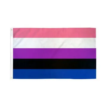 Drapeau LGBT fierté genderfluid 150x90cm - Drapeau fluide dans le genre 90 x 150 cm Polyester léger