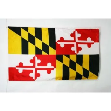 DRAPEAU MARYLAND 150x90cm - DRAPEAU ETAT AMÉRICAIN - USA - ETATS-UNIS 90 x 150 cm Polyester léger