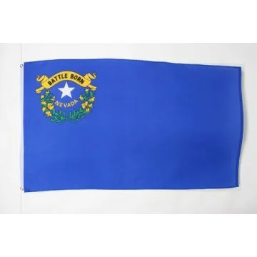 DRAPEAU NEVADA 150x90cm - DRAPEAU ETAT AMÉRICAIN - USA - ETATS-UNIS 90 x 150 cm Polyester léger
