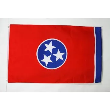 Drapeau Tennessee 150x90cm - Drapeau Etat américain - USA - Etats-Unis 90 x 150 cm Polyester léger