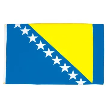 DRAPEAU BOSNIE-HERZÉGOVINE 150x90cm - DRAPEAU BOSNIAQUE 90 x 150 cm Polyester léger