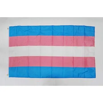 DRAPEAU ARC-EN-CIEL TRANSGENRE 150x90cm - DRAPEAU TRANGENDER - RAINBOW 90 x 150 cm Polyester léger