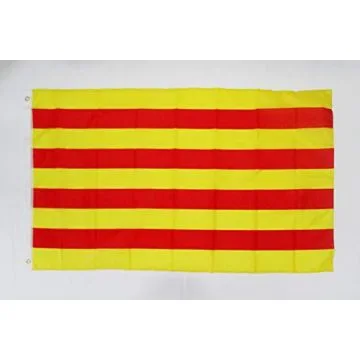 DRAPEAU CATALOGNE 150x90cm - DRAPEAU CATALAN 90 x 150 cm Polyester léger