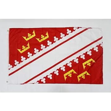 DRAPEAU ALSACE 150x90cm - DRAPEAU ALSACIEN - PROVINCE D\'ALSACE 90 x 150 cm Polyester léger