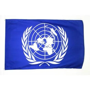 DRAPEAU ONU 150x90cm - DRAPEAU DES NATIONS UNIES 90 x 150 cm Polyester léger